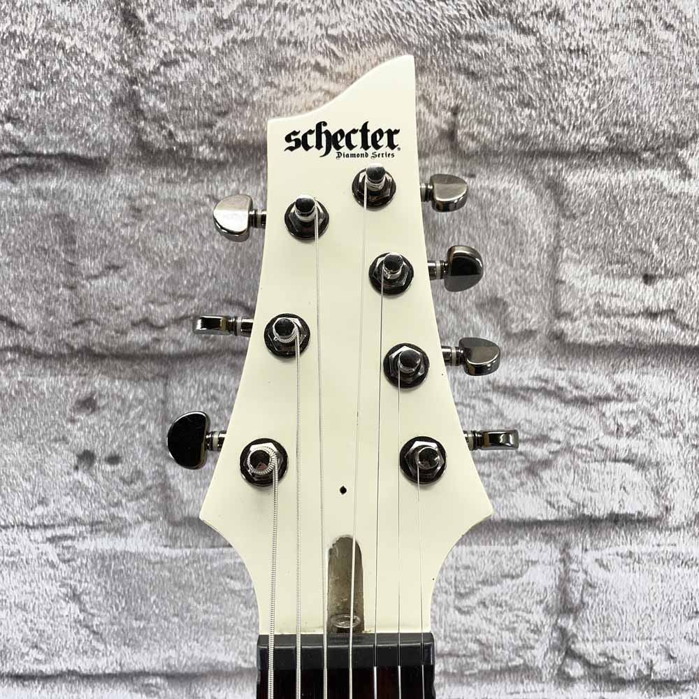 Used:  Schecter Diamond Series N427 7-String Electric Guitar - White