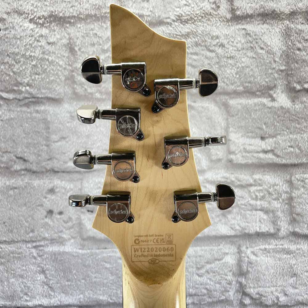 Used:  Schecter Diamond Series N427 7-String Electric Guitar - White