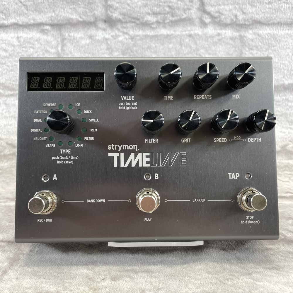 Used:  Strymon TimeLine - Multidimensional Delay Effects Pedal