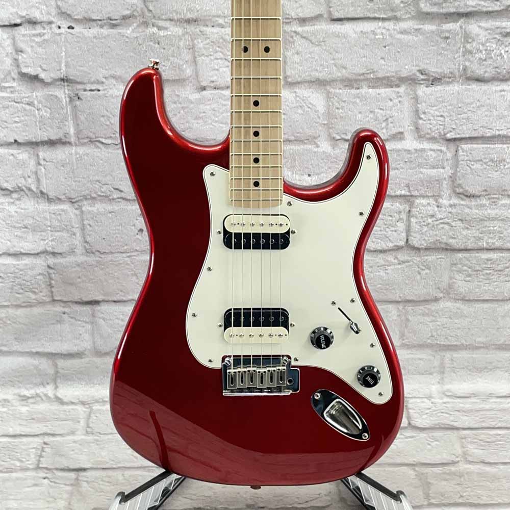 Used:  Squier Contemporary HH Stratocaster - Dark Red Metallic