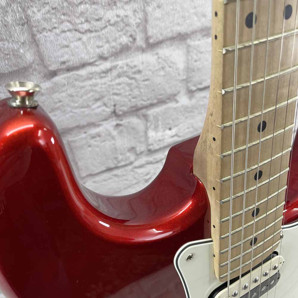 Used:  Squier Contemporary HH Stratocaster - Dark Red Metallic