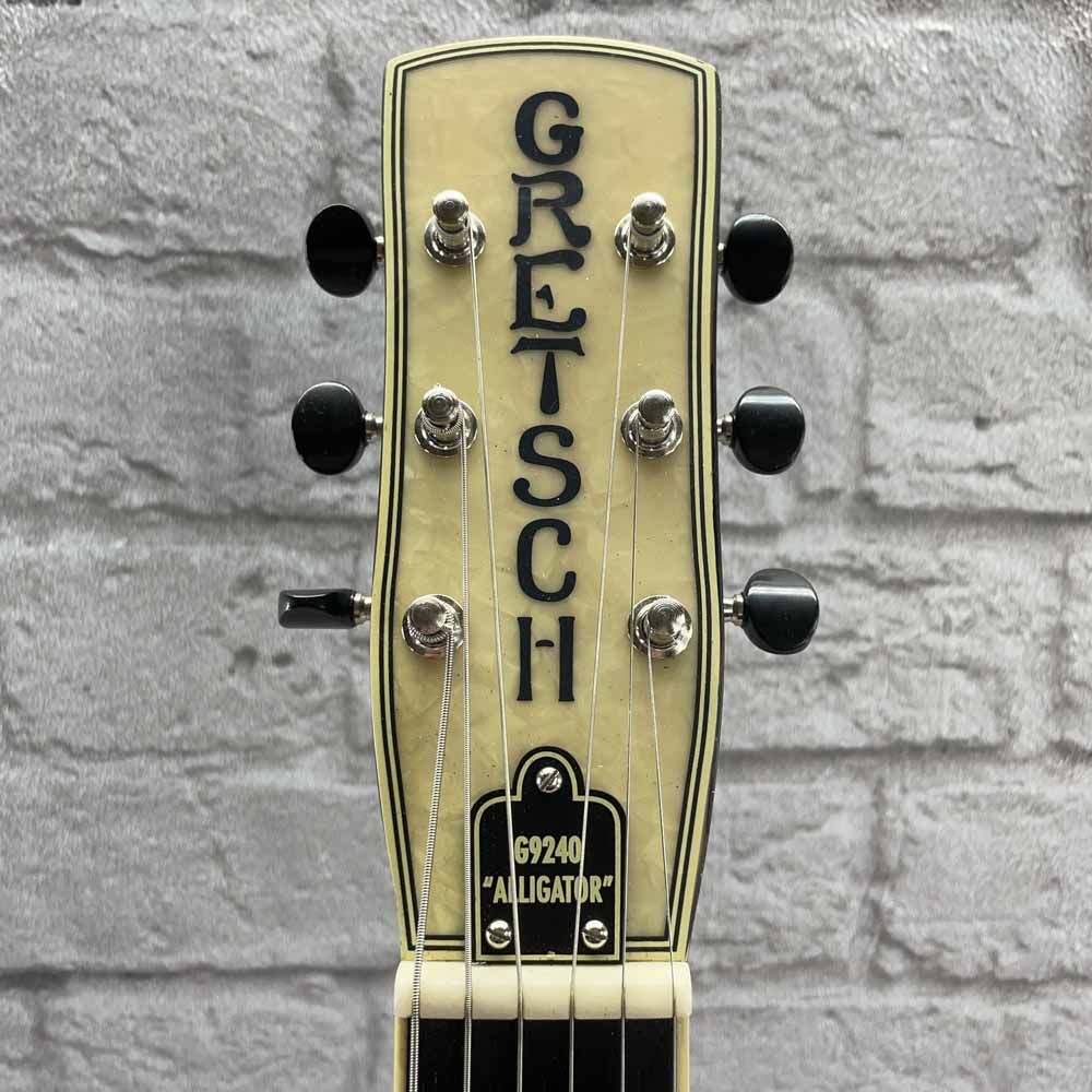 Used:  Gretsch G9240 Alligator Round Neck Resonator Guitar Vintage 2-Color Sunburst