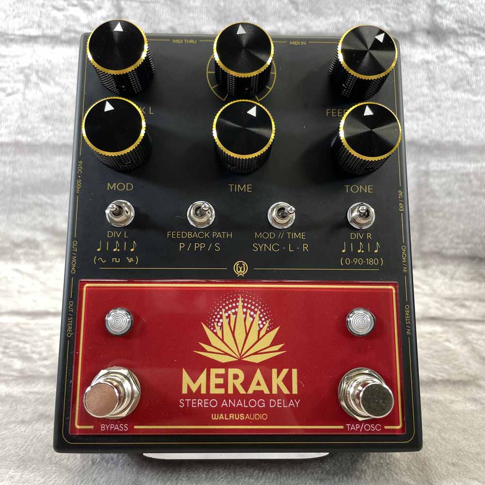 Used:  Walrus Audio Meraki Stereo Analog Delay Pedal