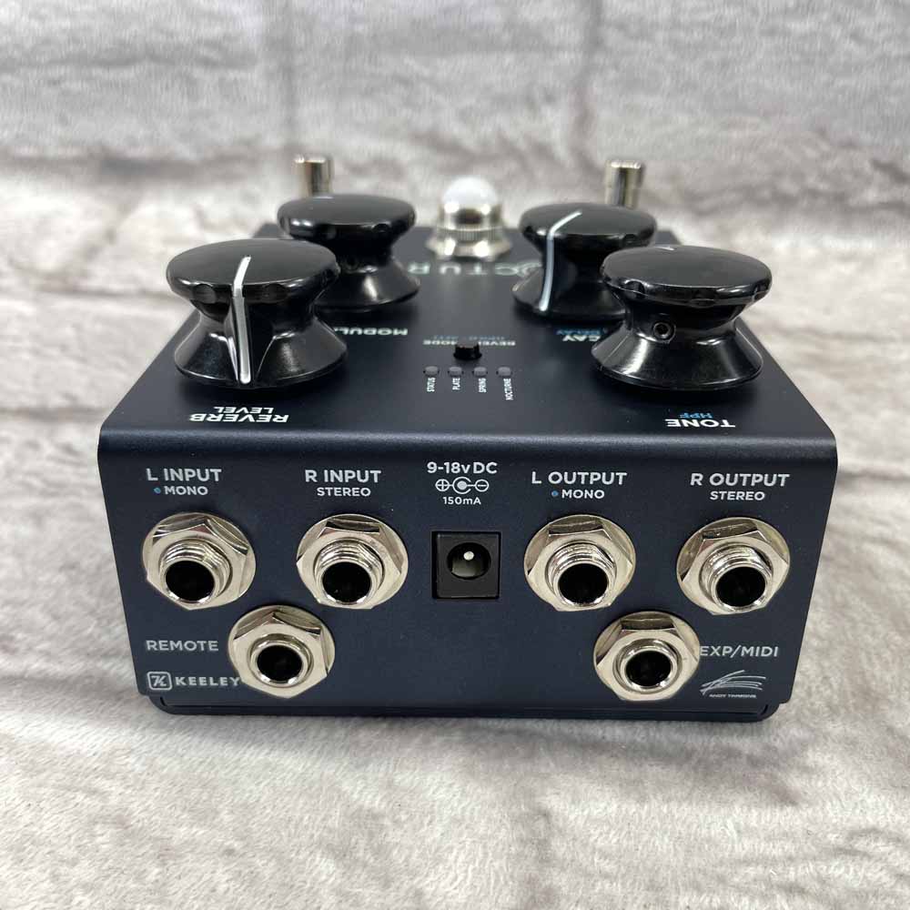 Used:  Keeley Nocturne Andy Timmons Reverb Pedal