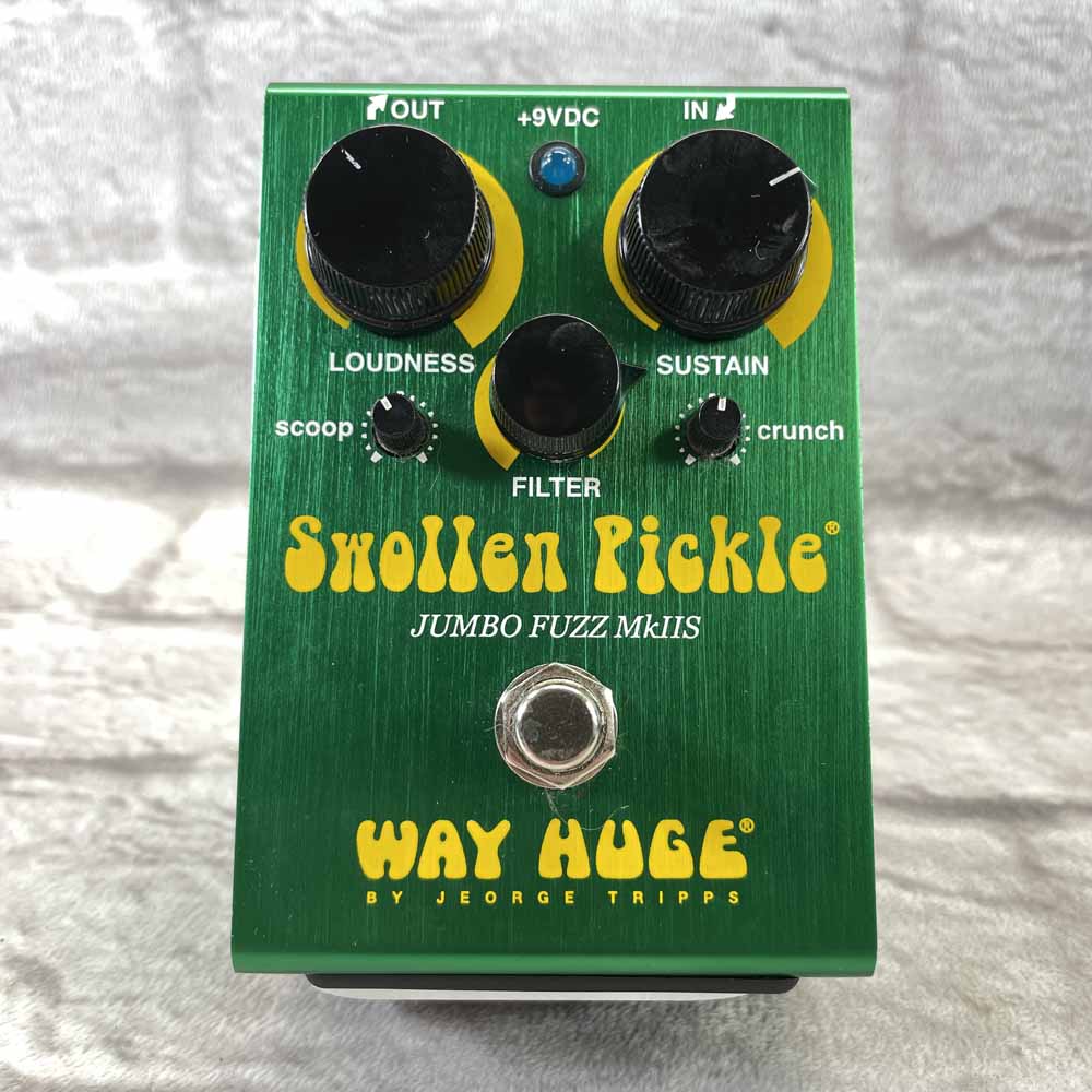 Used:  Way Huge Swollen Pickle Jumbo Fuzz MkIIS Pedal