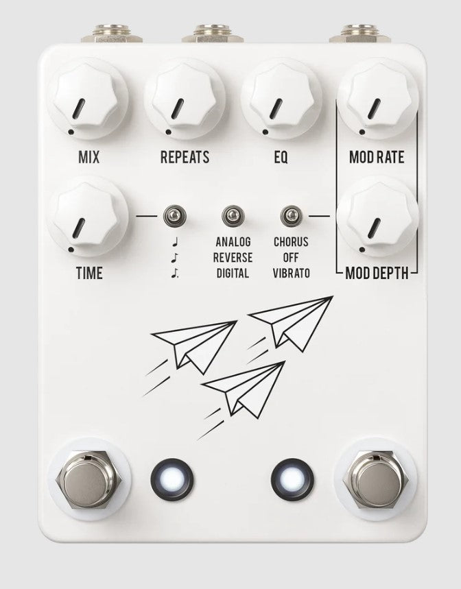 JHS Pedals Flight Delay Pedal -  White