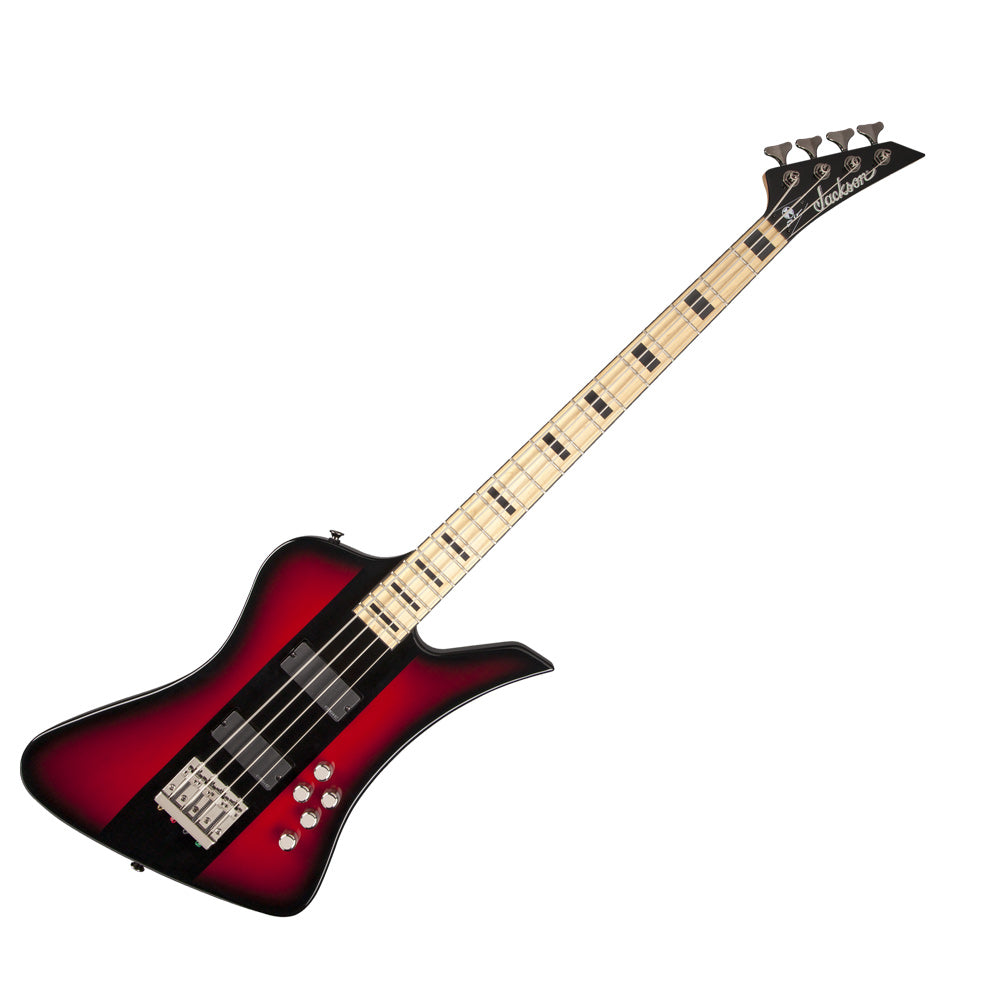 Jackson Guitars X Series Signature David Ellefson Kelly Bird IV Bass, Red Stripe