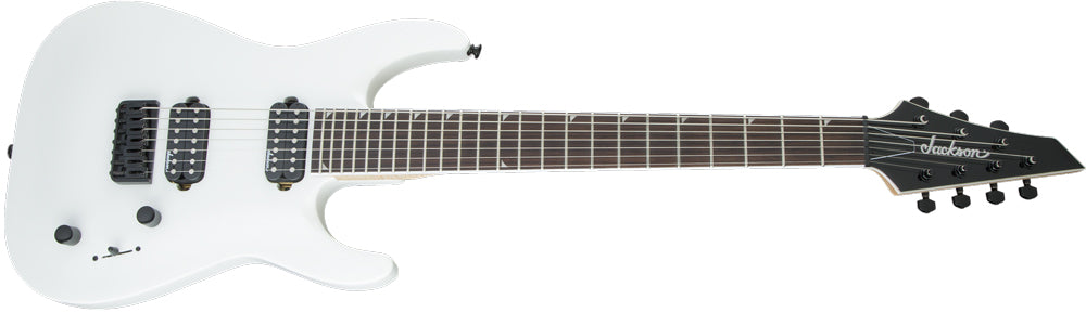 Jackson JS Series Dinky Arch Top JS32-7 DKA HT 7 String Electric Guitar - Snow White