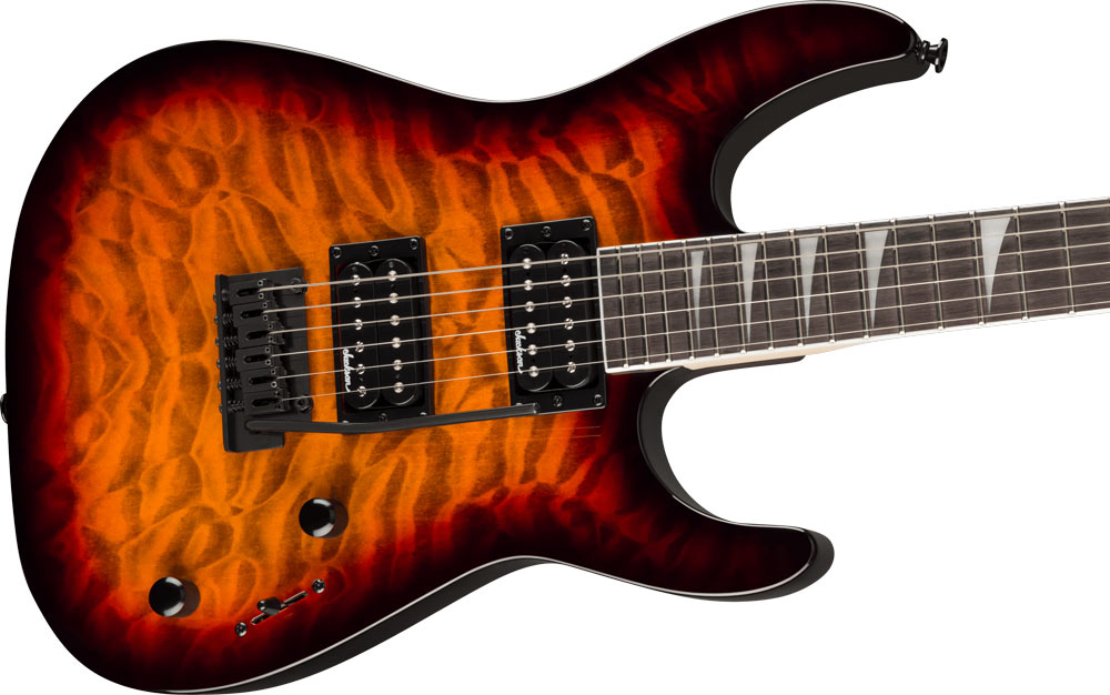 jackson tobacco burst JS32-7Q Dinky 7 String Electric Guitar hard rock or gospel 8th Street Music - Jackson