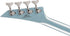 Jackson X Series Concert Bass Guitar CBXNT DX IV - Ice Blue Metallic