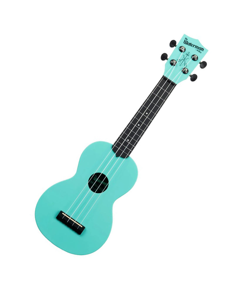 Kala Waterman Soprano Ukulele Glow- in-the Dark Aqua Mist