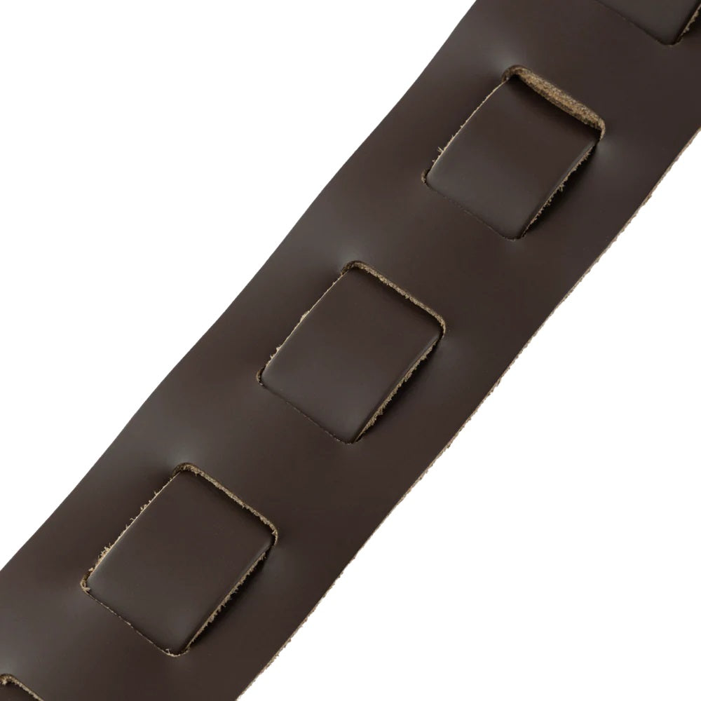 Levy's Leathers Amped Leather Series Guitar Strap - Dark Brown/Acoustic - M26PD-DBR-ACO