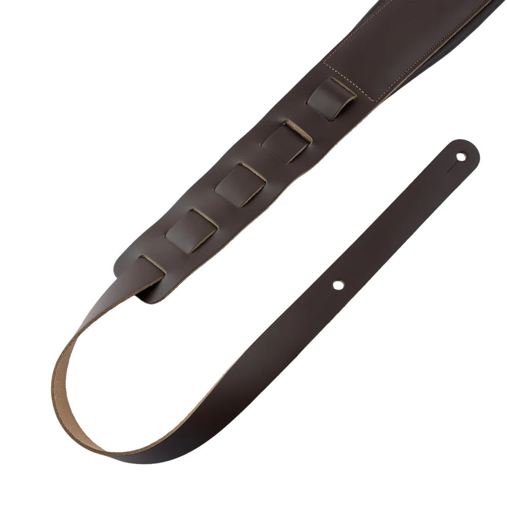 Levy's Leathers Amped Leather Series Guitar Strap - Dark Brown/Acoustic - M26PD-DBR-ACO