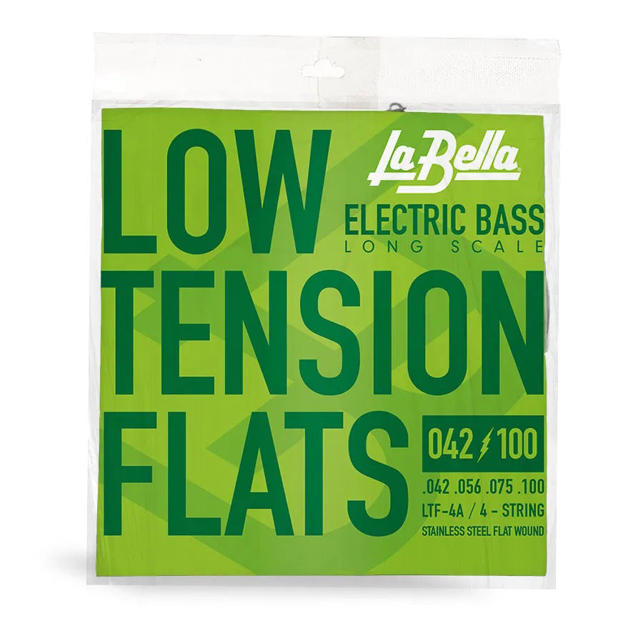 La Bella Strings LTF-4A Low Tension Flexible Flats Bass Guitar Strings 42-100