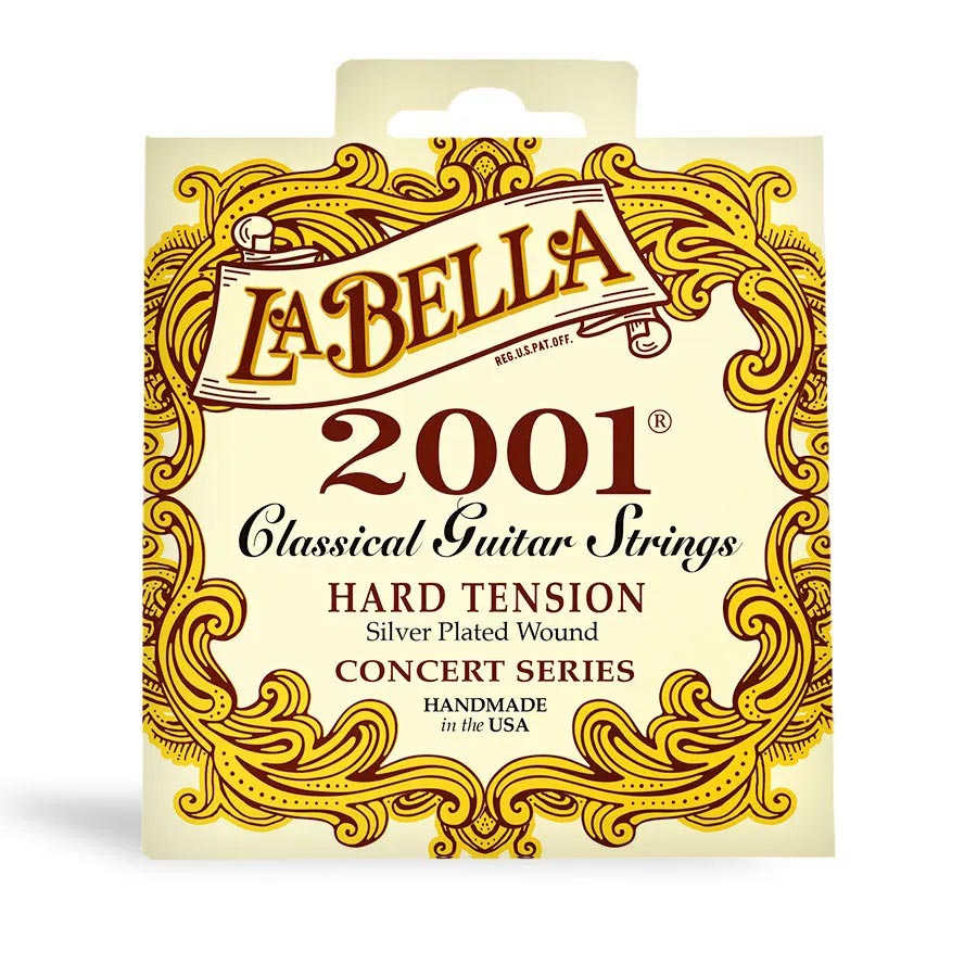La Bella Strings 2001 Classical Acoustic Guitar Strings - Hard Tension