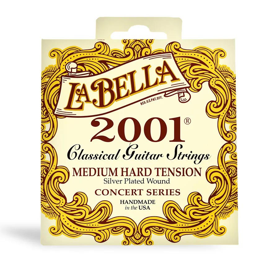La Bella Strings 2001 Classical Acoustic Guitar Strings - Medium Hard Tension