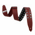 Levy's Leathers Rebel Series Guitar Strap M80RBEY-BRG Oxblood Eyelet