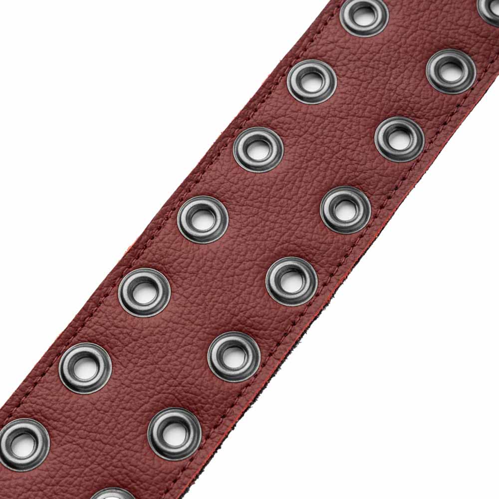 Levy's Leathers Rebel Series Guitar Strap M80RBEY-BRG Oxblood Eyelet