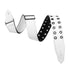 Levy's Leathers Rebel Series Guitar Strap M80RBEY-WHT - White Eyelet