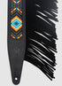 Levy's Leathers 2.5" Crazy Horse Outlaw Series Leather Guitar Strap - Black - MG317BOI-BLK