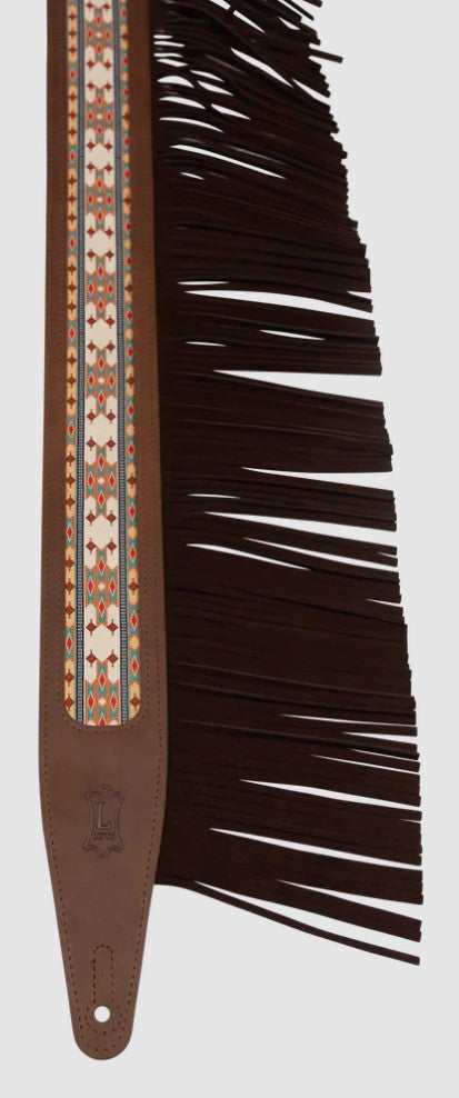 Levy's Leathers 2.5" Crazy Horse Outlaw Series Leather Guitar Strap - Brown - MG317BOI-BRN