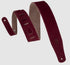 Levy's Leathers 2 1/2" Wide Suede Guitar Strap In Burgundy - MS26-BRG