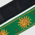 Levy's Leathers 2″ Sun Design Jacquard Weave Guitar Strap- Green - MPJG-SUN-GRN