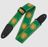 Levy's Leathers 2″ Sun Design Jacquard Weave Guitar Strap- Green - MPJG-SUN-GRN