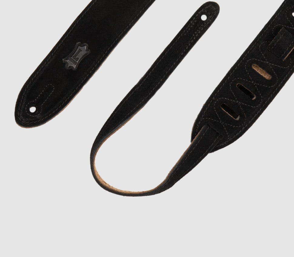 Levy's Leathers Classics Series 2" Suede Guitar Strap Black - MS12-BLK