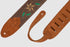 Levy's Leathers Flowering Vine Series M4FV-DBR - Dark Brown Guitar Strap