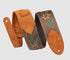 Levy's Leathers Flowering Vine Series M4FV-DBR - Dark Brown Guitar Strap