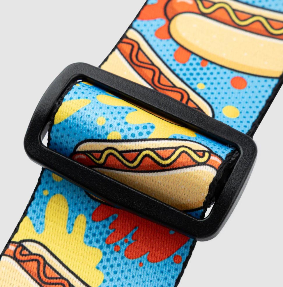 Levy's Leathers Tasty Grooves Series Guitar Strap MP2TG-002 - Hot Dogs