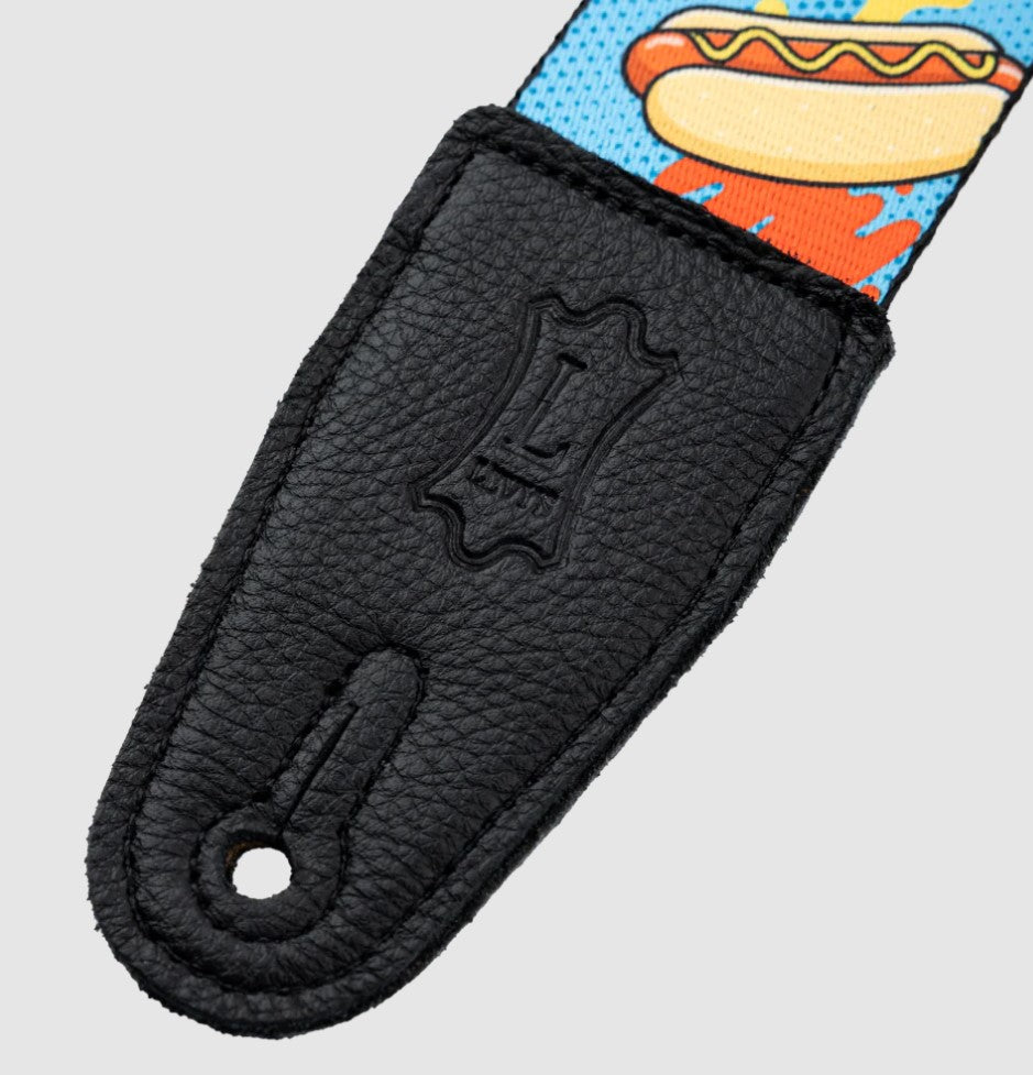 Levy's Leathers Tasty Grooves Series Guitar Strap MP2TG-002 - Hot Dogs