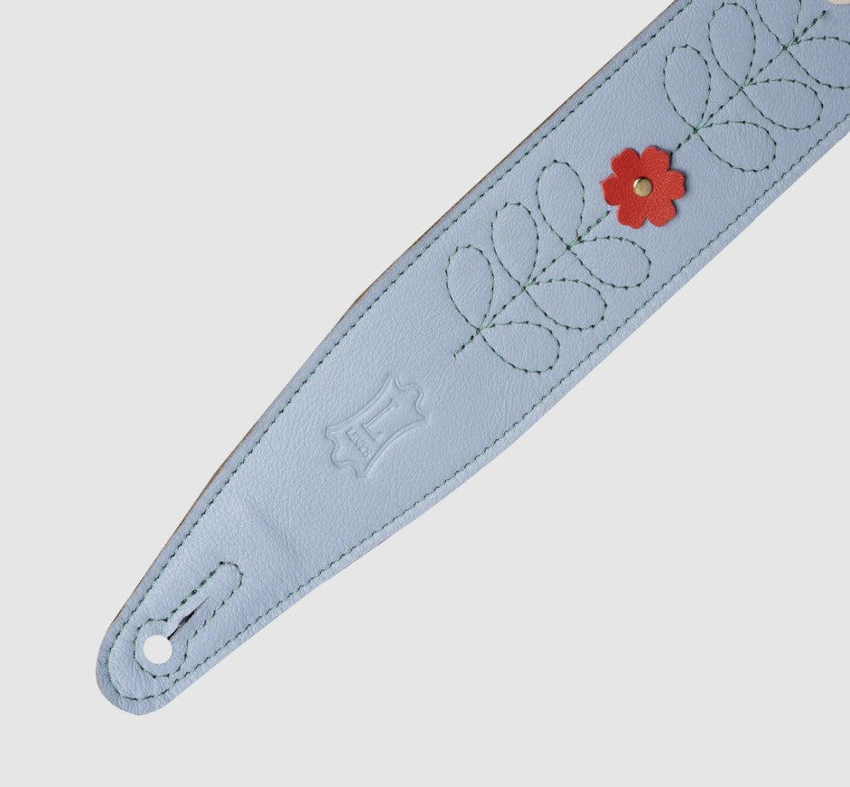 Levy's Leathers MG317IB-002 In Bloom Series Guitar Strap - Blue
