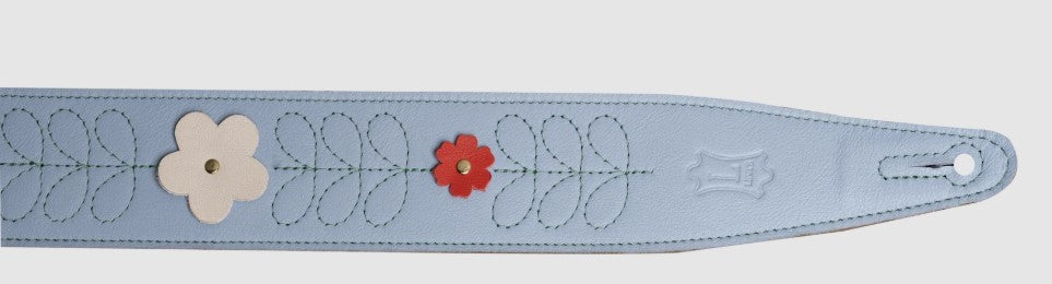 Levy's Leathers MG317IB-002 In Bloom Series Guitar Strap - Blue