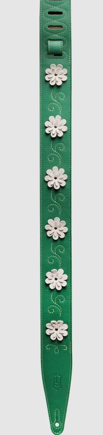 Levy's Leathers MG317IB-001 In Bloom Series Guitar Strap - Green