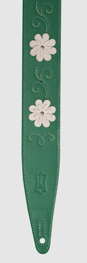 Levy's Leathers MG317IB-001 In Bloom Series Guitar Strap - Green