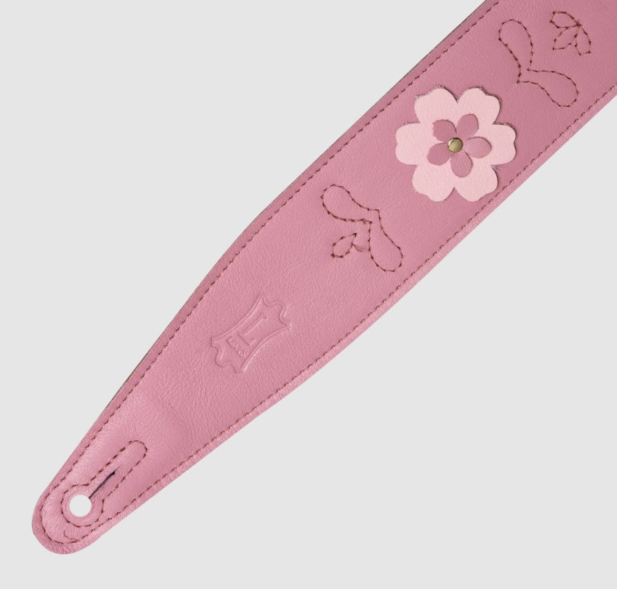Levy's Leathers MG317IB-004 In Bloom Series Guitar Strap - Pink