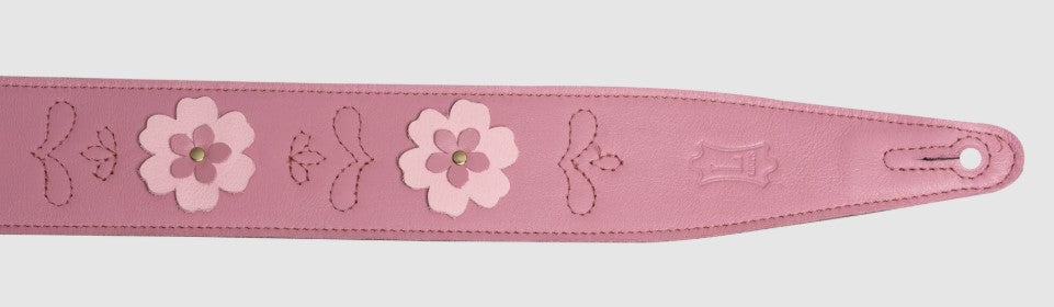 Levy's Leathers MG317IB-004 In Bloom Series Guitar Strap - Pink