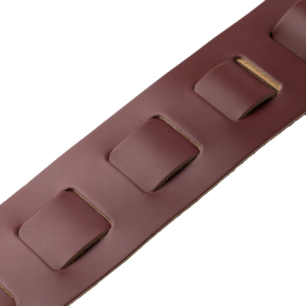 Levy's Leathers Amped Leather Series Guitar Strap - Burgundy - M26PD-BRG-BRG