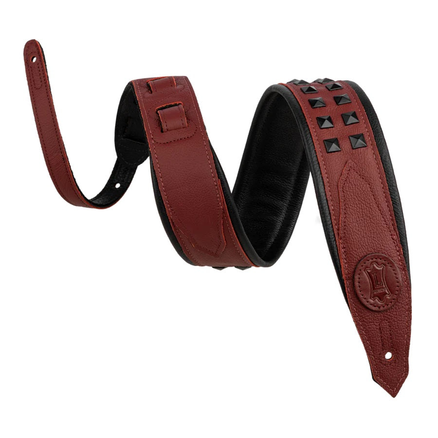 Levy's Leathers Rebel Series Guitar Strap M80GRPDX-BRG Oxblood