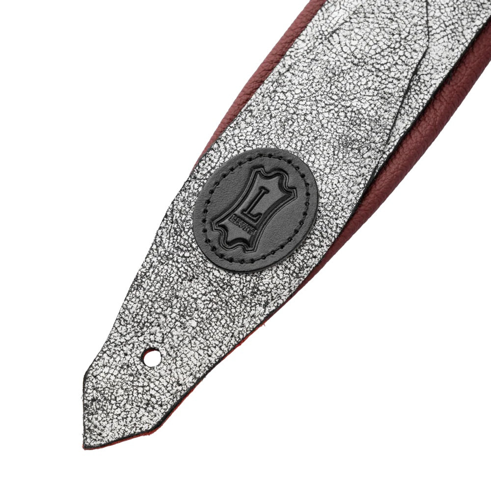 Levy's Leathers Rebel Series Guitar Strap M80GRPDX-WHT