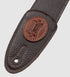Levy's Leathers  MSS7G-DBR Suede-Leather Guitar Strap - Dark Brown