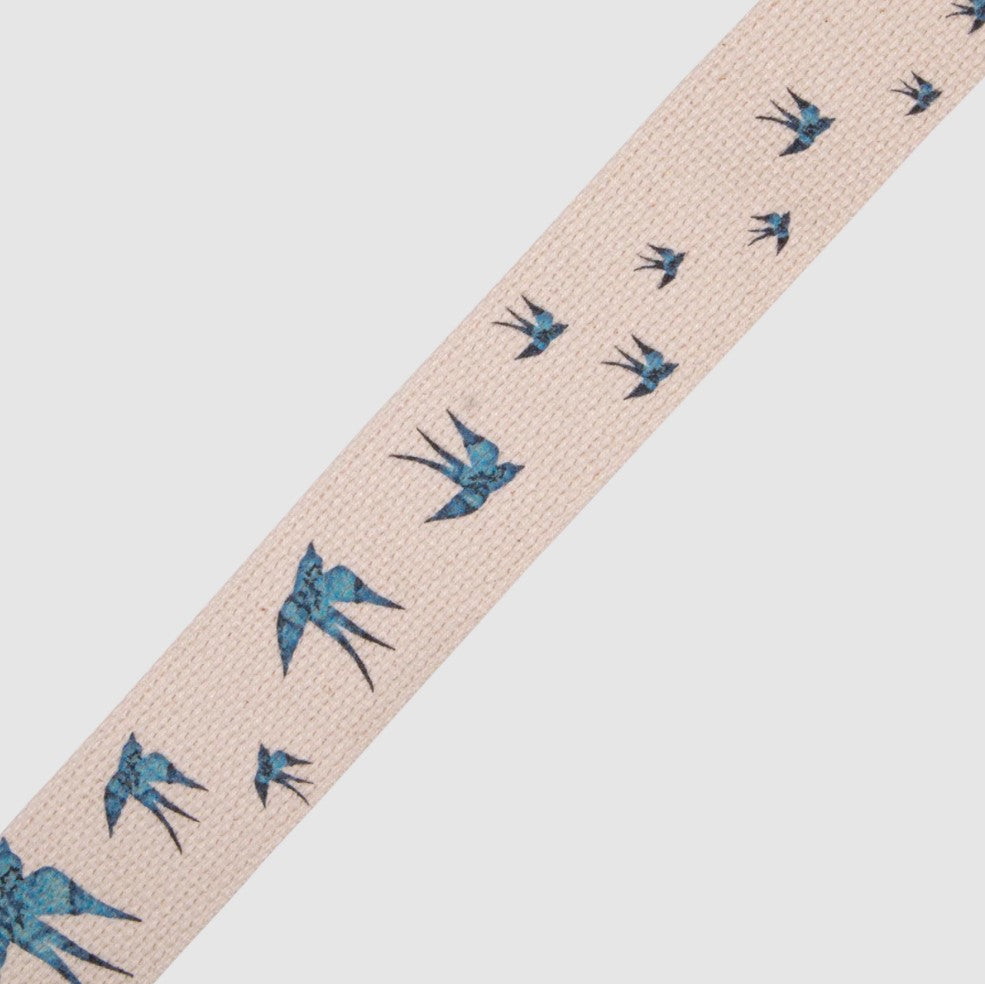 Levy's Leathers Nature Cotton Series 2" Guitar Strap MC8U-006 - Blue Bird