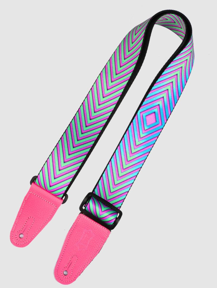 Levy's Leathers Optical Illusion Series Guitar Strap MP2OI-004 - Distortion