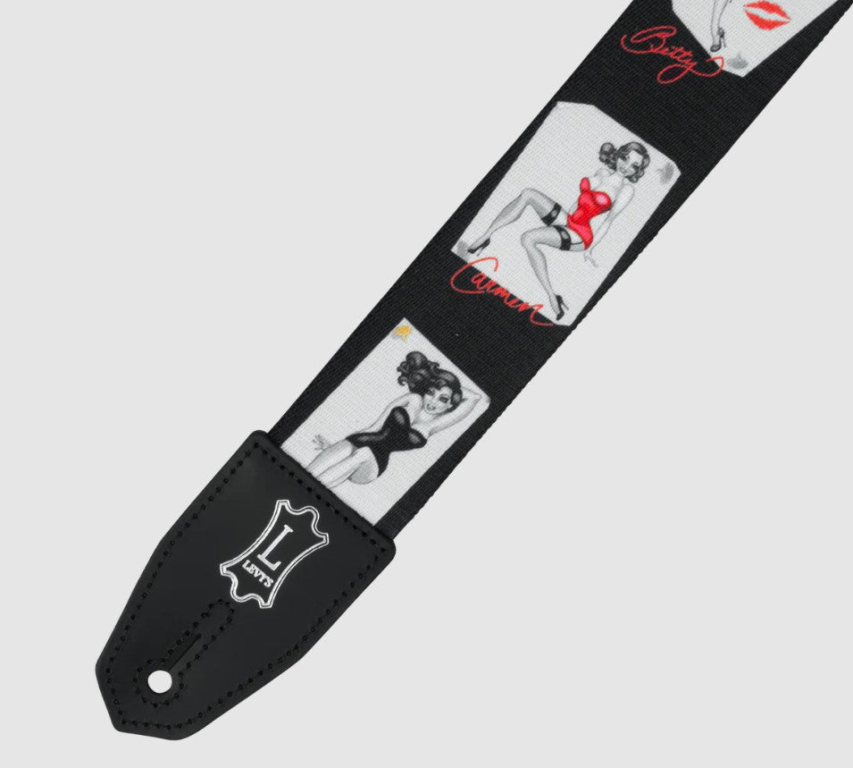 Levy's Leathers Right Height Sublimation Strap with Pinup Motif – MPRH-72