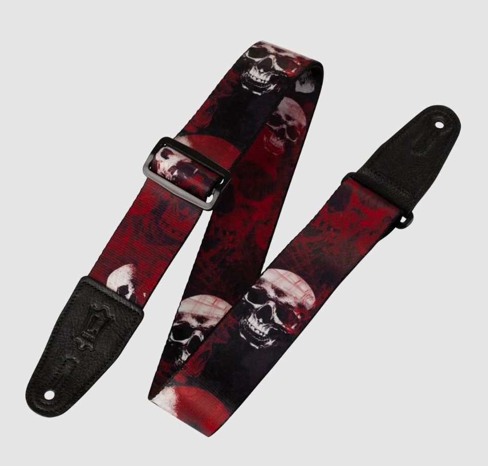 Levy's Leathers Skull Series 2" Polyester Guitar Strap - MPS2-093