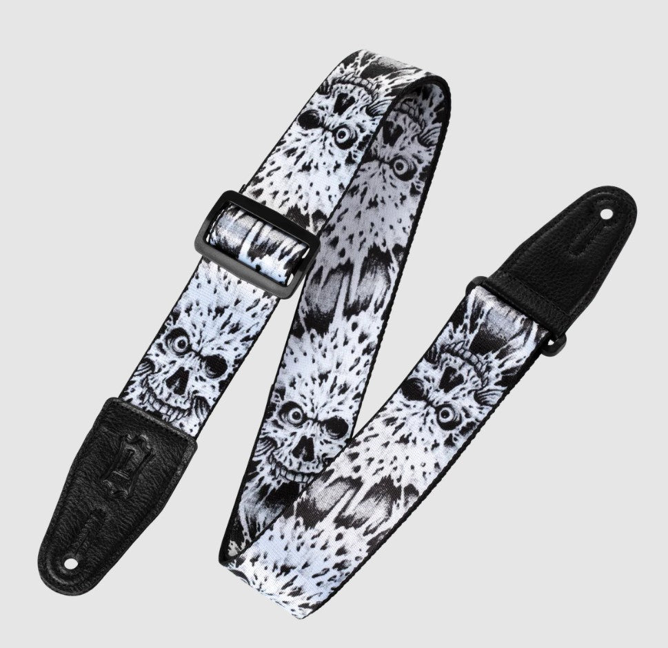 Levy's Leathers Skull Series 2" Polyester Guitar Strap MP-16