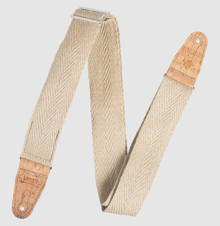 Levy’s Leathers 2” Hemp Series Vegan Guitar Strap - Natural