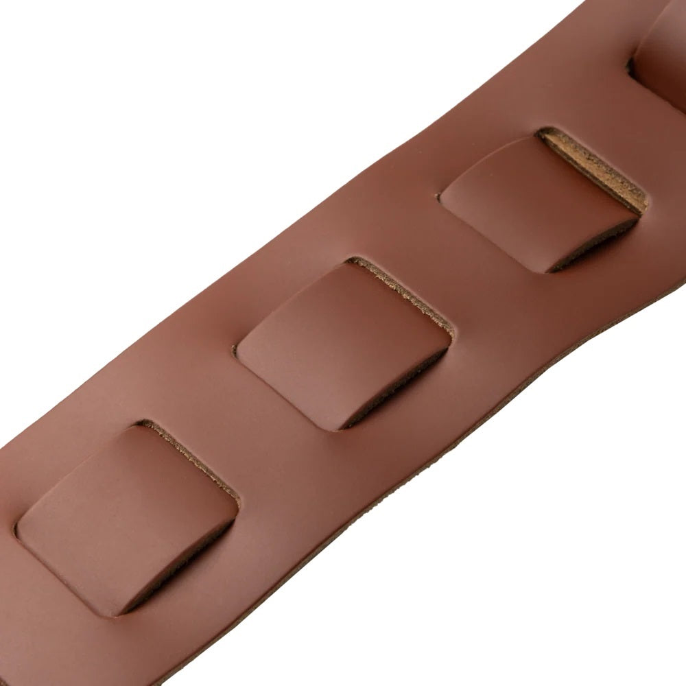 Levy's Leathers Amped Leather Series 3" Padded Leather Guitar Strap - Walnut Brown - M26PD-WAL-RN